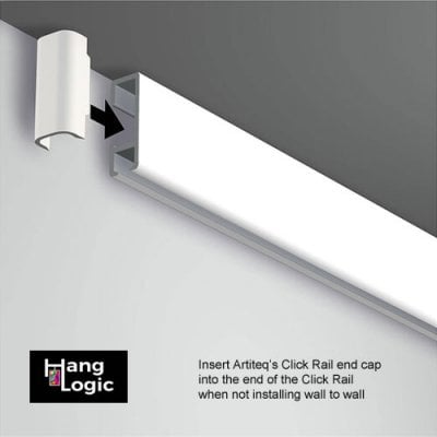 end-cap-click-rail-white-artiteq-on-rail-1 Art in the workplace