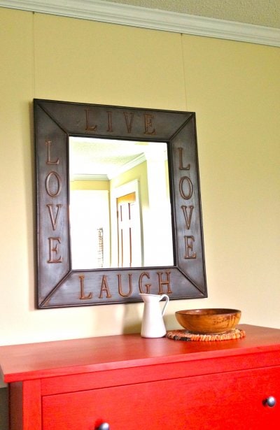 Hang heavy mirror picture rails