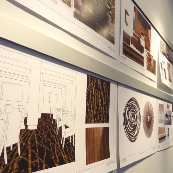 Artiteq Info rail in office setting