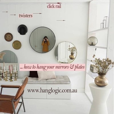 How to hang a heavy mirror using a picture rail