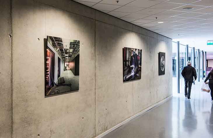 Built-in hanging system installed at Arcus College